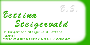 bettina steigervald business card